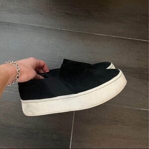 Vince Warren Slip-On Platform Suede Sneakers
